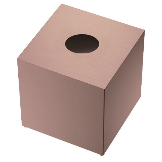DW KB 87 Tissue box square - Copper Matte PVD
