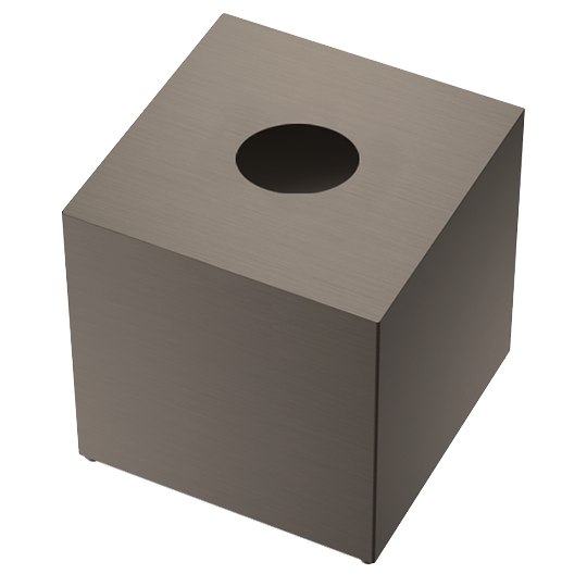 DW KB 87 Tissue box square - Dark Metal Matte PVD