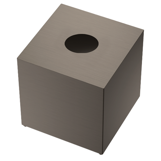DW KB 87 Tissue box square - Dark Metal Matte PVD
