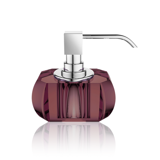 DW KR SSP KRISTALL Soap dispenser - Burgundy / Chrome