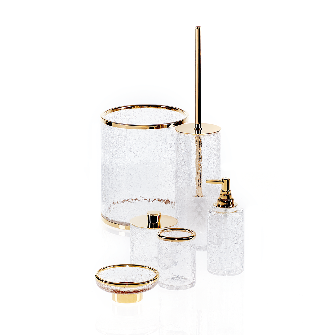 DW CR STS CRACK Soap dish - Gold 24 Carat