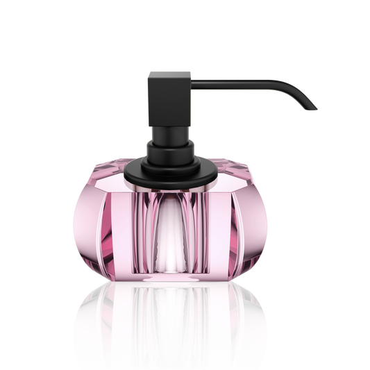 DW KR SSP KRISTALL Soap dispenser - Pink / Black Matte