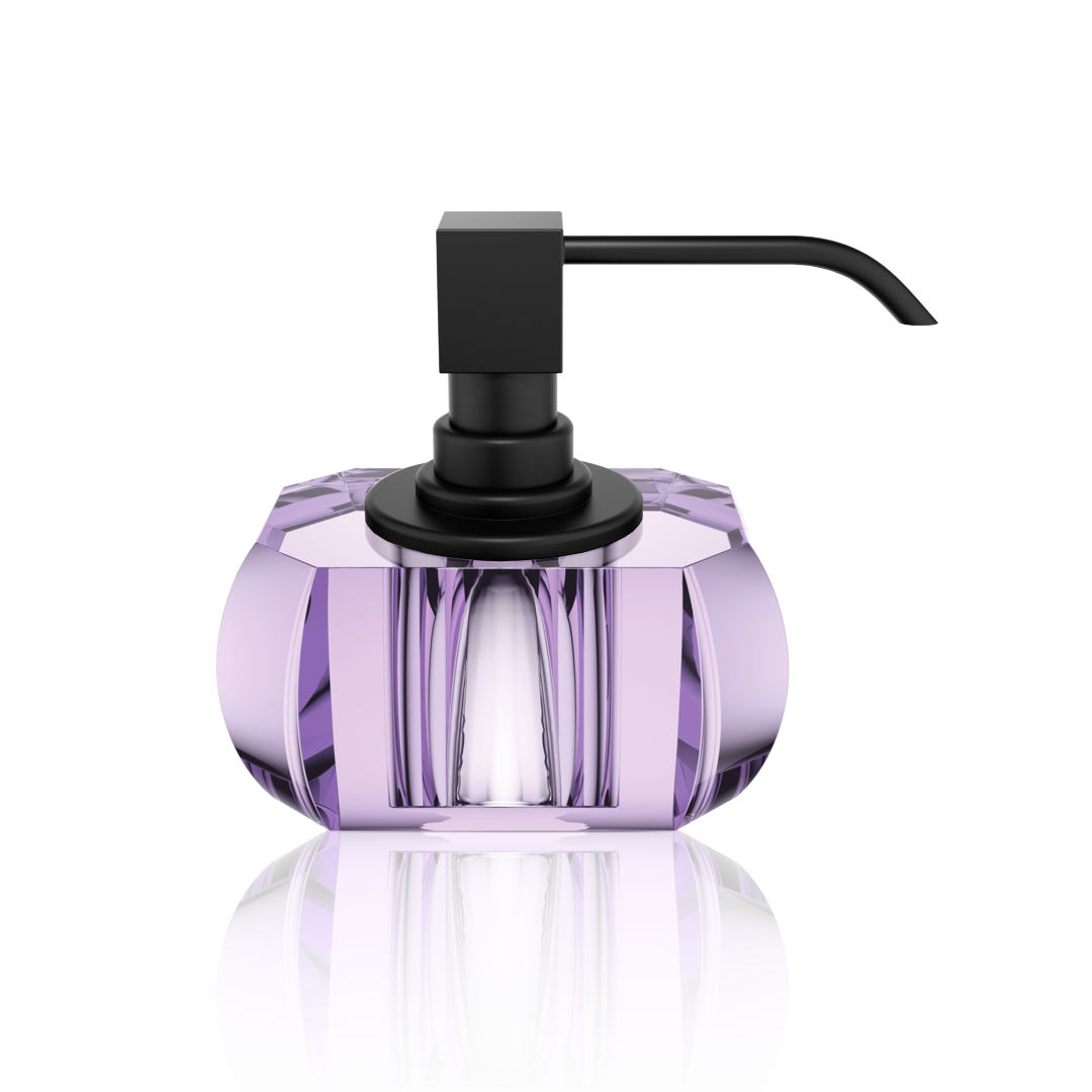 DW KR SSP KRISTALL Soap dispenser - Violet / Black Matte