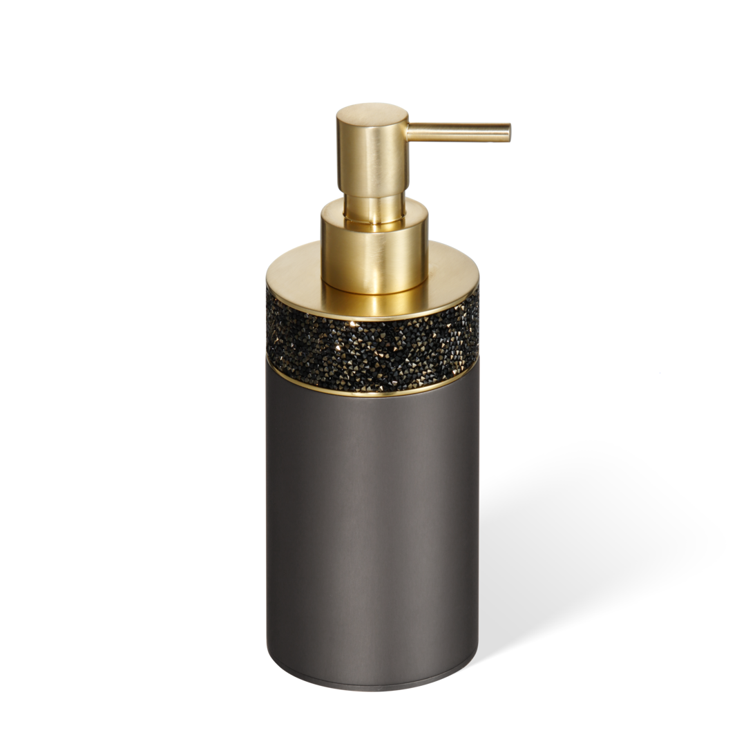 DW ROCKS SSP 1 Soap dispenser - Dark Metal Matte / Gold Matte 24 Carat