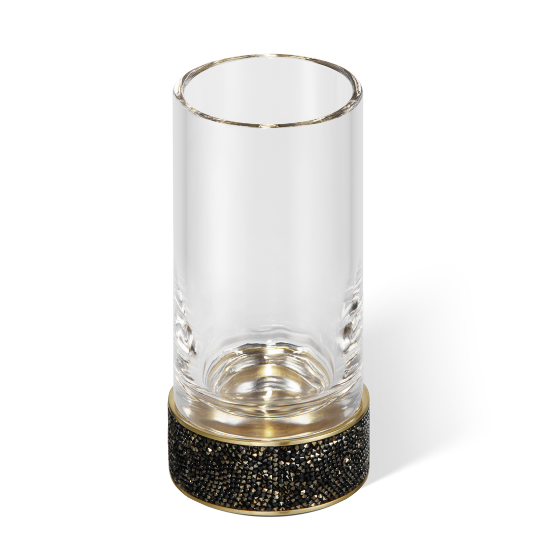 DW ROCKS SMG Tumbler - Gold Matte 24 Carat with tumbler made of KRISTALL - clear