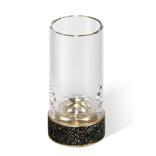 DW ROCKS SMG Tumbler - Gold Matte 24 Carat with tumbler made of KRISTALL - clear