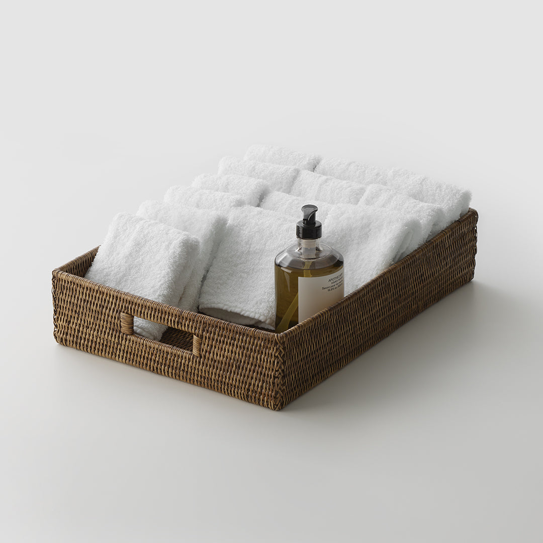 DW BASKET TRAY Tray - Rattan dark