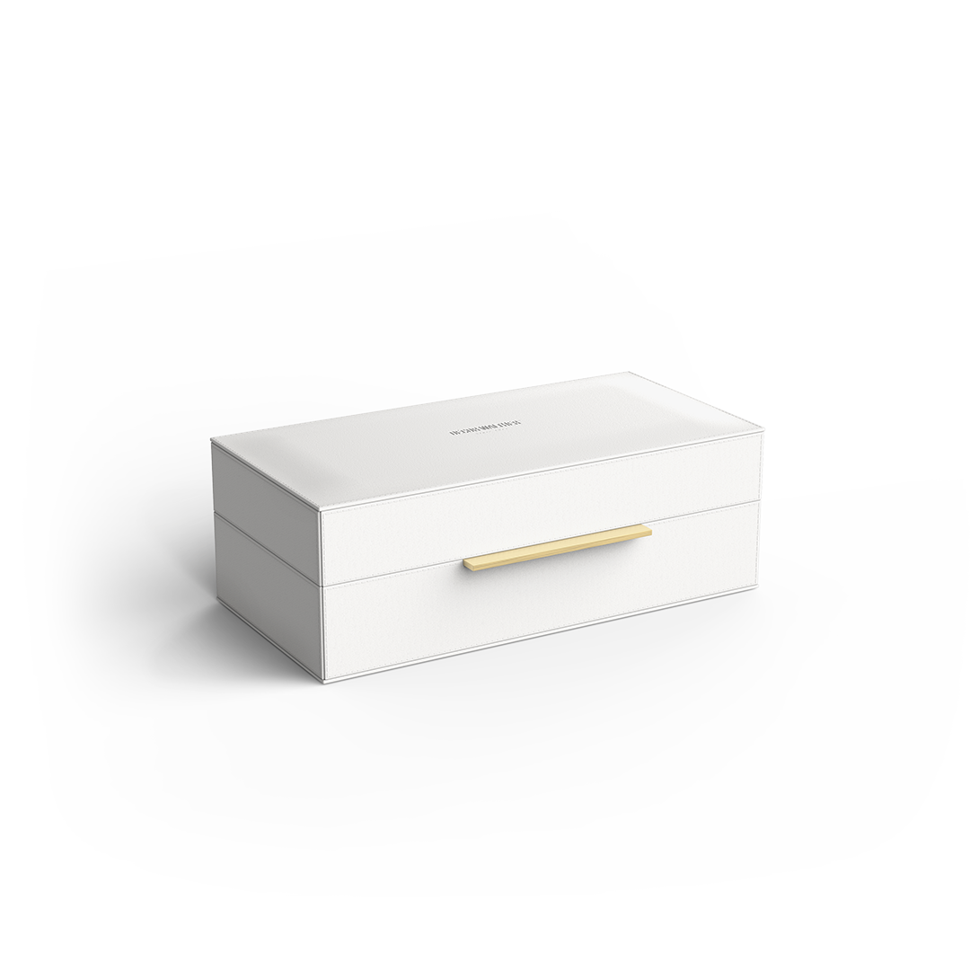 DW BROWNIE BOX S - Vegan Leather White