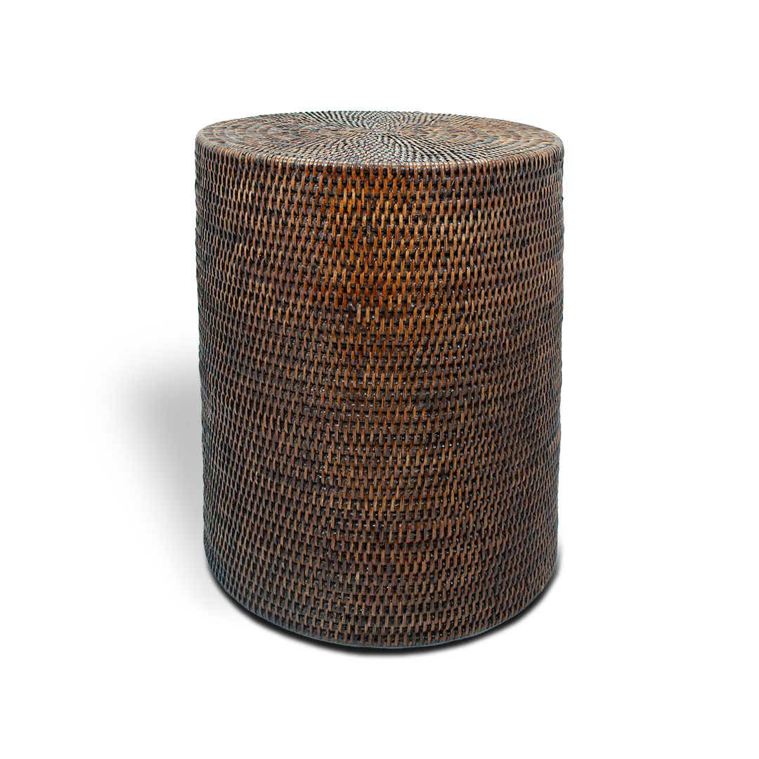 DW BASKET STOOL - Rattan dark