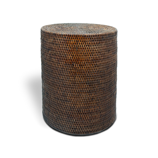 DW BASKET STOOL - Rattan dark