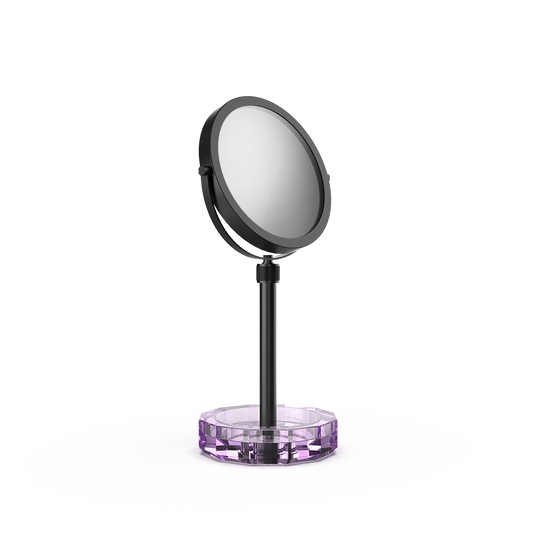 DW KR KSA KRISTALL Cosmetic mirror with Shelf Violet / Black Matte