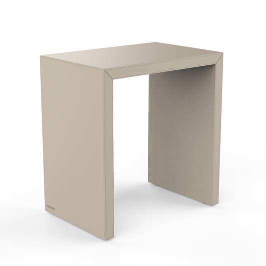 DW BROWNIE SIDE Table and Stool - Sand Vegan Leather