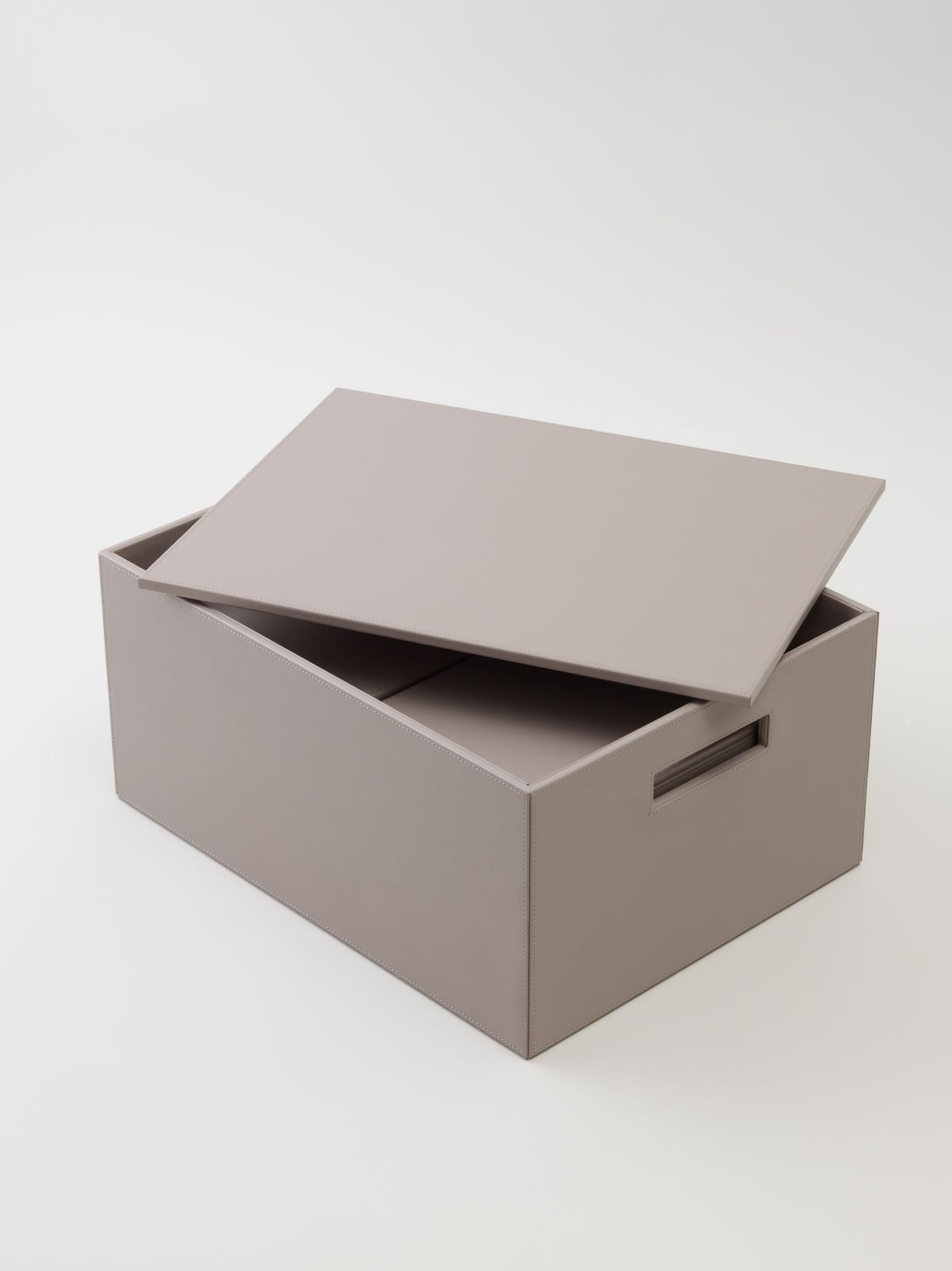 DW BROWNIE 3BOX Set of 3 Storage Boxes Vegan Leather - Taupe