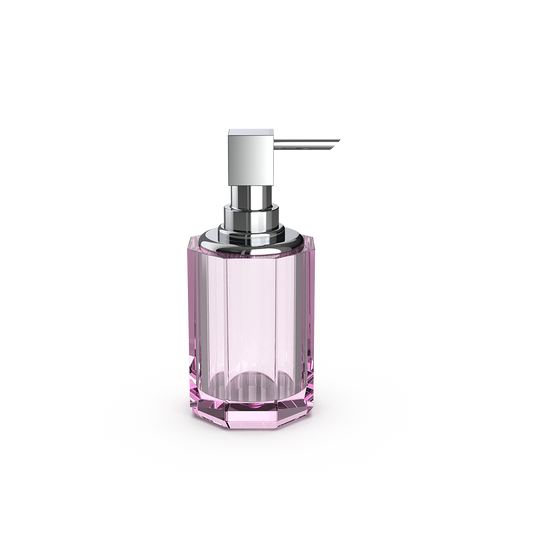 DW  KR SSP 2  KRISTALL Soap dispenser Pink / Chrome