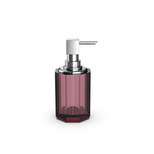 DW KR SSP 2 KRISTALL Soap dispenser - Burgundy / Chrome