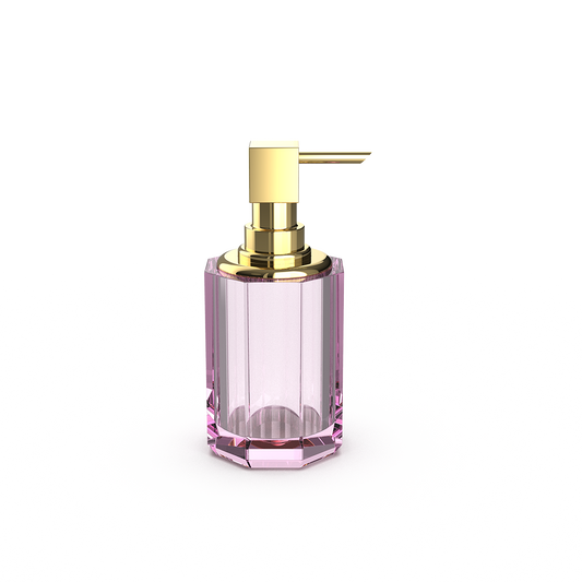 DW  KR SSP 2 KRISTALL Soap dispenser Pink / Gold 24 Carat