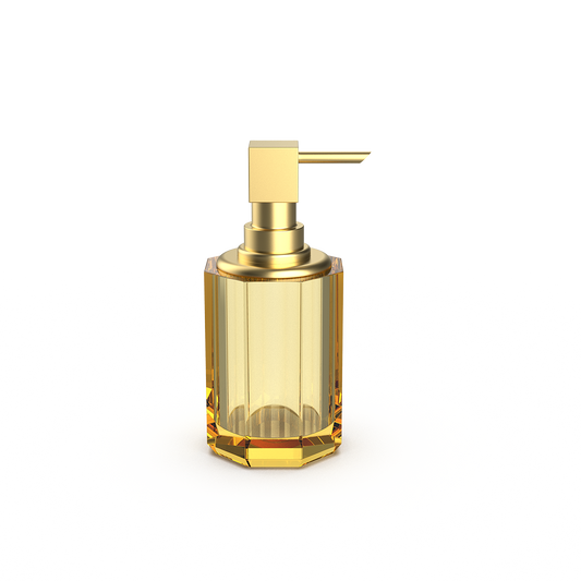 DW  KR SSP 2  KRISTALL Soap dispenser Amber / Gold Matte 24 Carat
