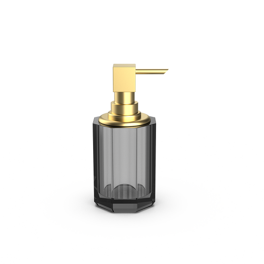 DW  KR SSP 2  KRISTALL Soap dispenser Anthracite / Gold Matte 24 Carat