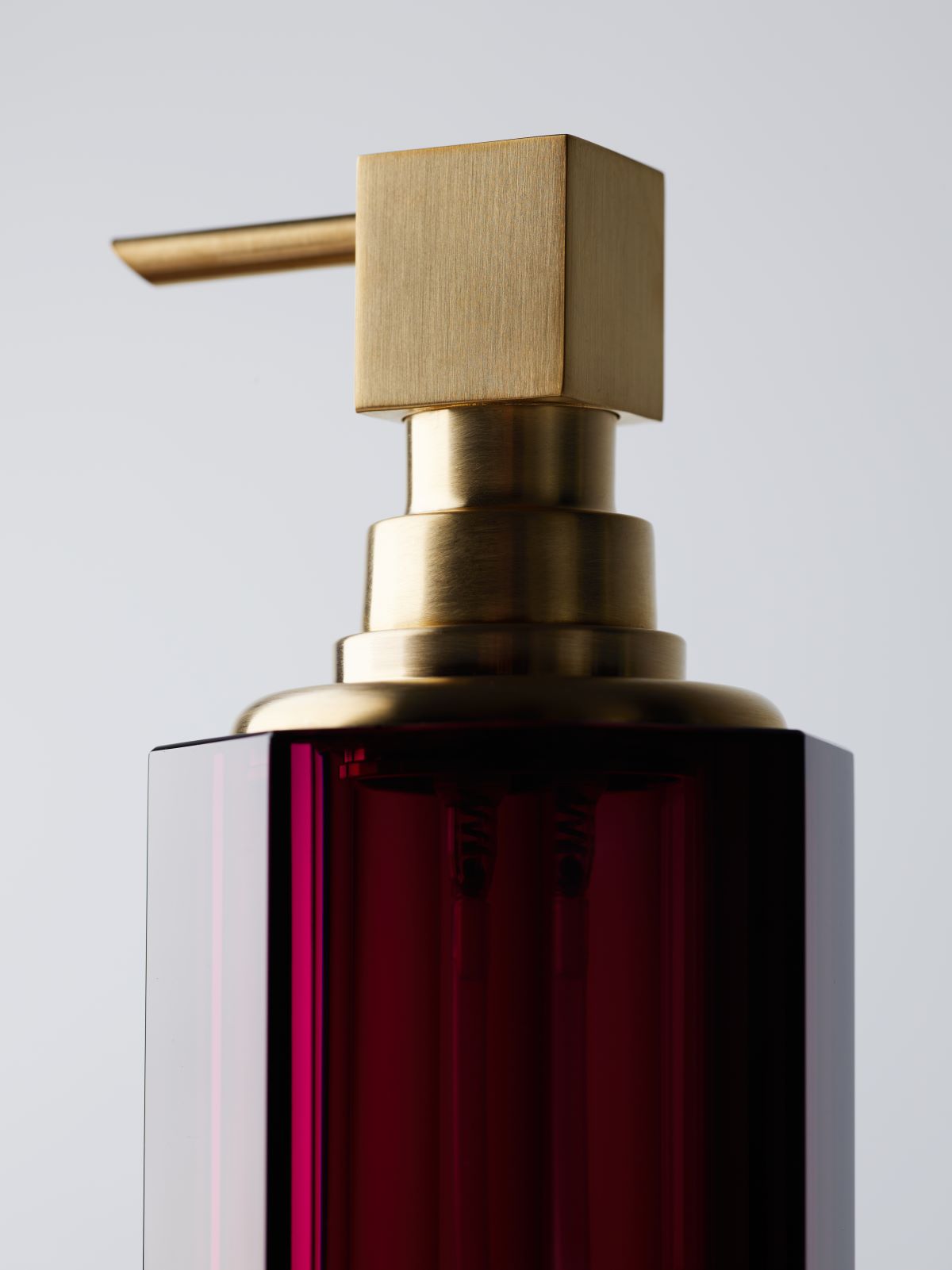 DW KR SSP 2 KRISTALL Soap dispenser - Burgundy / Gold Matte 24 Carat
