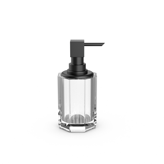 DW  KR SSP 2  KRISTALL Soap dispenser Crystal Clear / Black Matte