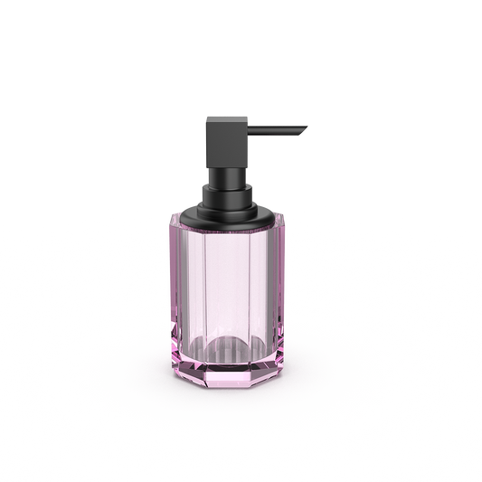 DW  KR SSP 2  KRISTALL Soap dispenser Pink / Black Matte