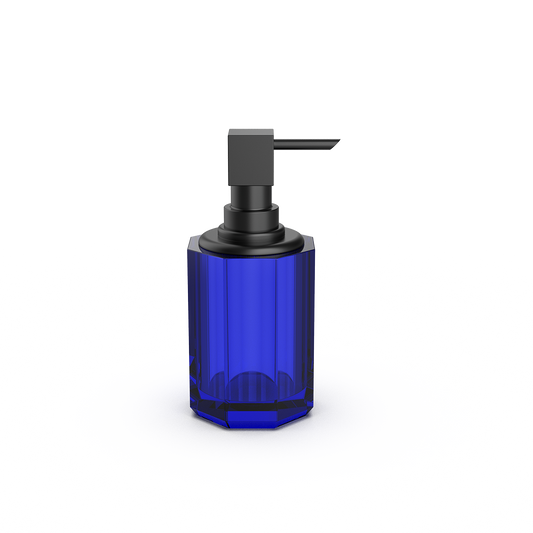 DW  KR SSP 2  KRISTALL Soap dispenser Capri Blue / Black Matte