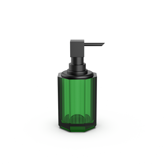 DW  KR SSP 2  KRISTALL Soap dispenser English Green / Black Matte