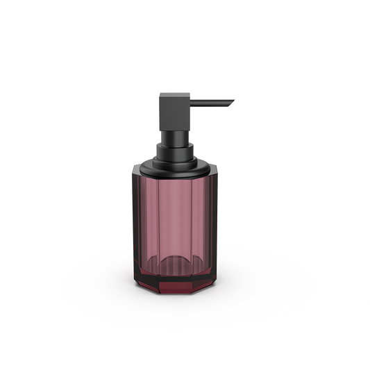 DW KR SSP 2 KRISTALL Soap dispenser - Burgundy / Black Matte
