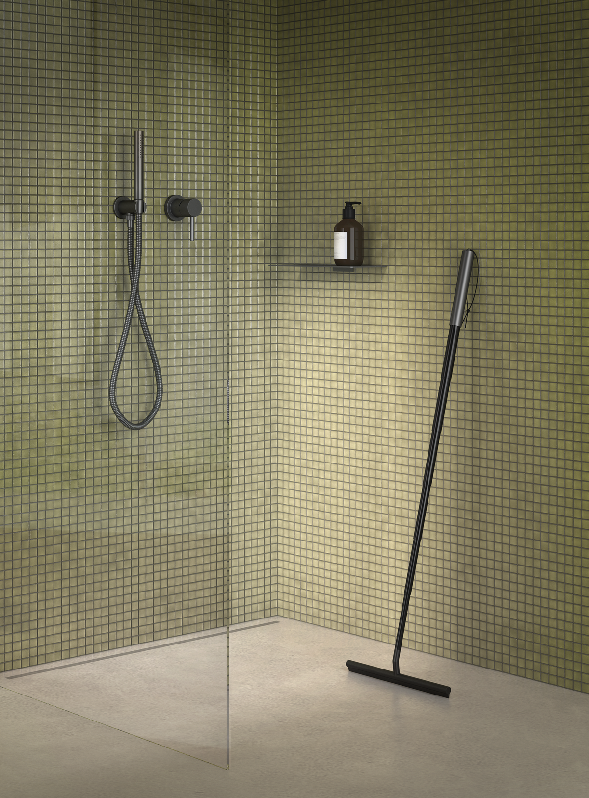 DW AquaBlade telescopic wiper - Dark Metal Matte