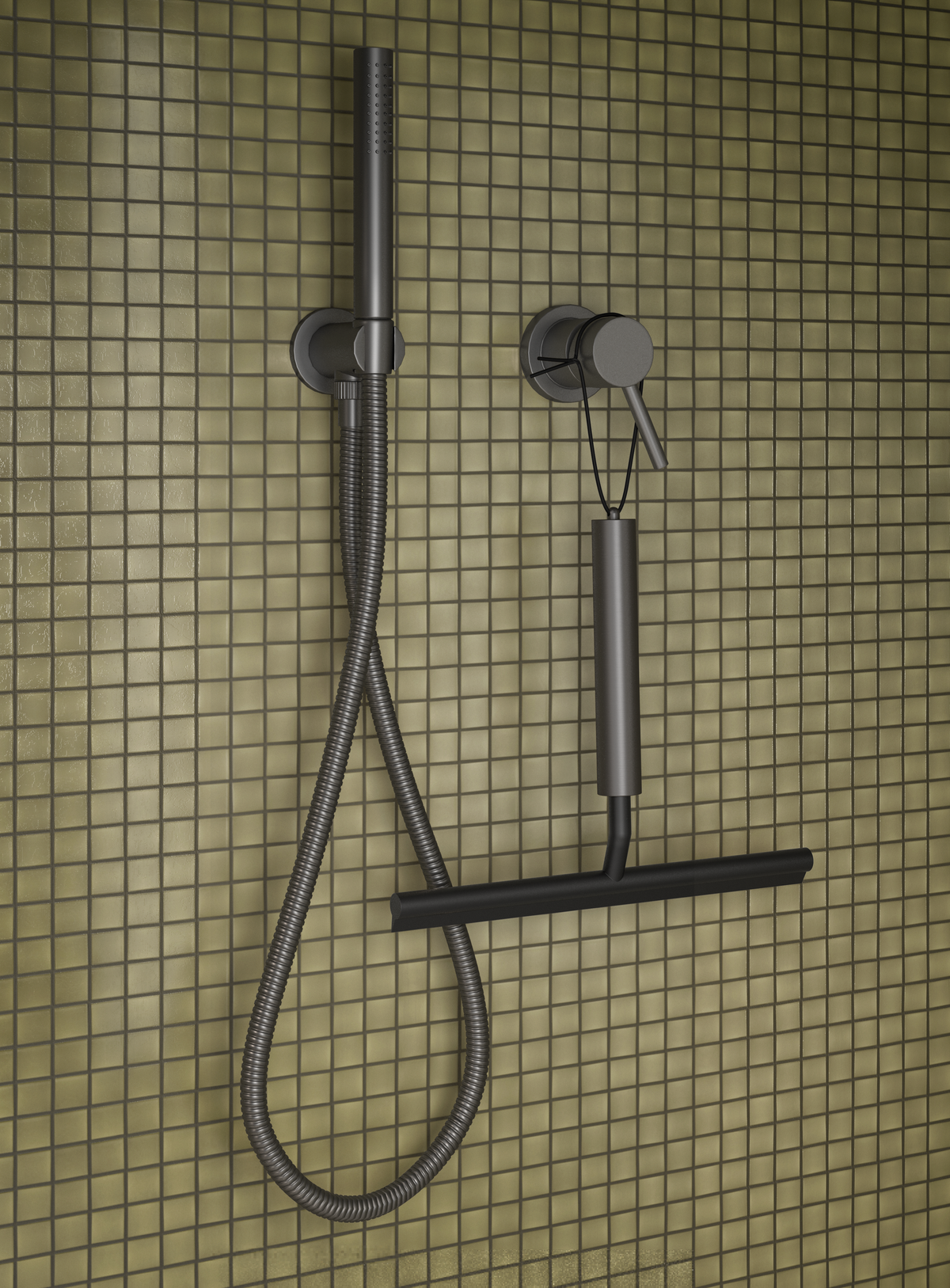 DW AquaBlade telescopic wiper - Dark Metal Matte