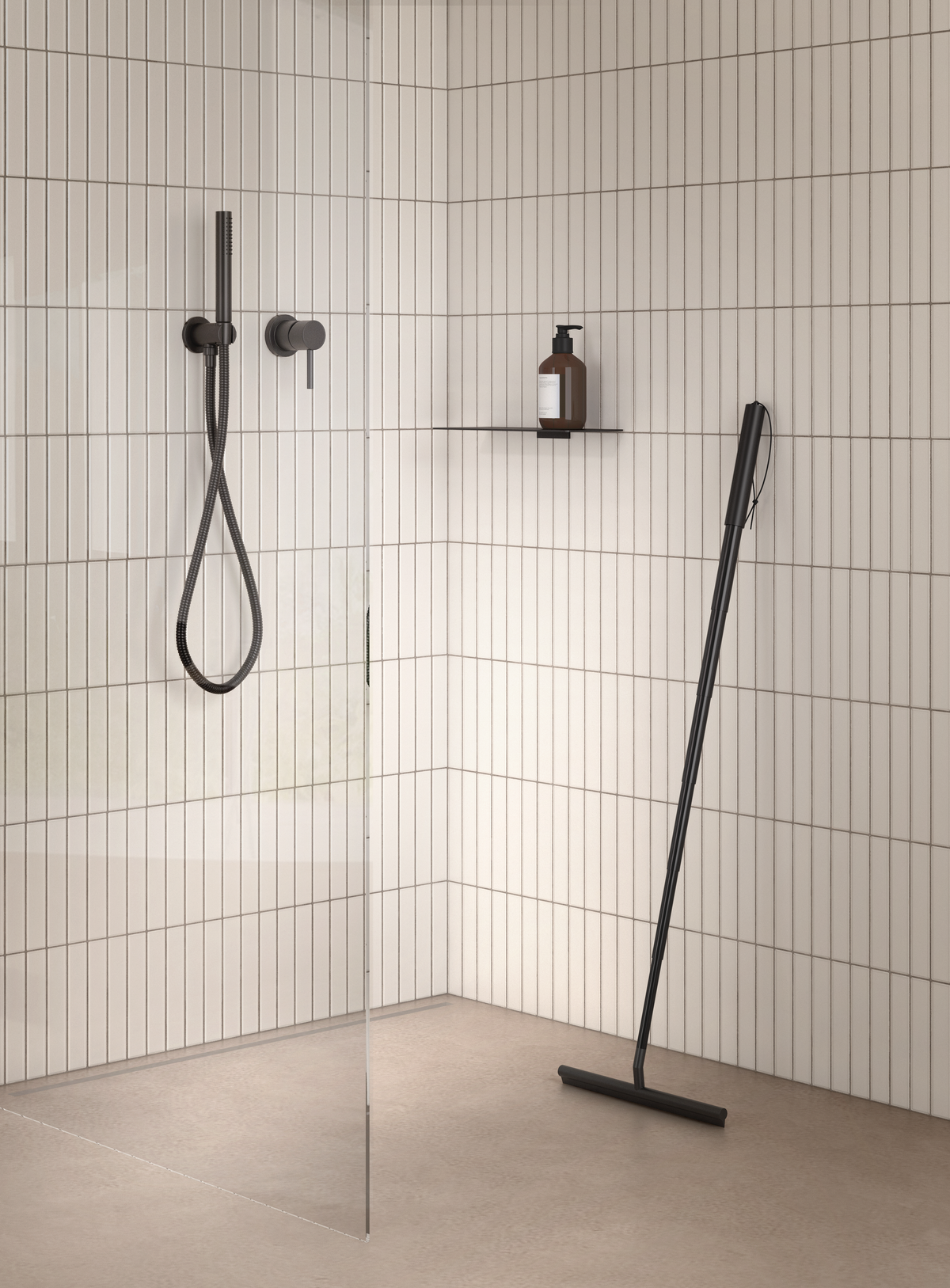 DW AquaBlade telescopic wiper - Dark Metal Matte