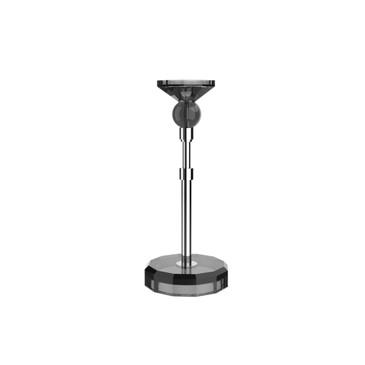 DW  KR HIGHLIGHT KRISTALL Candle Holder - Anthracite/Chrome