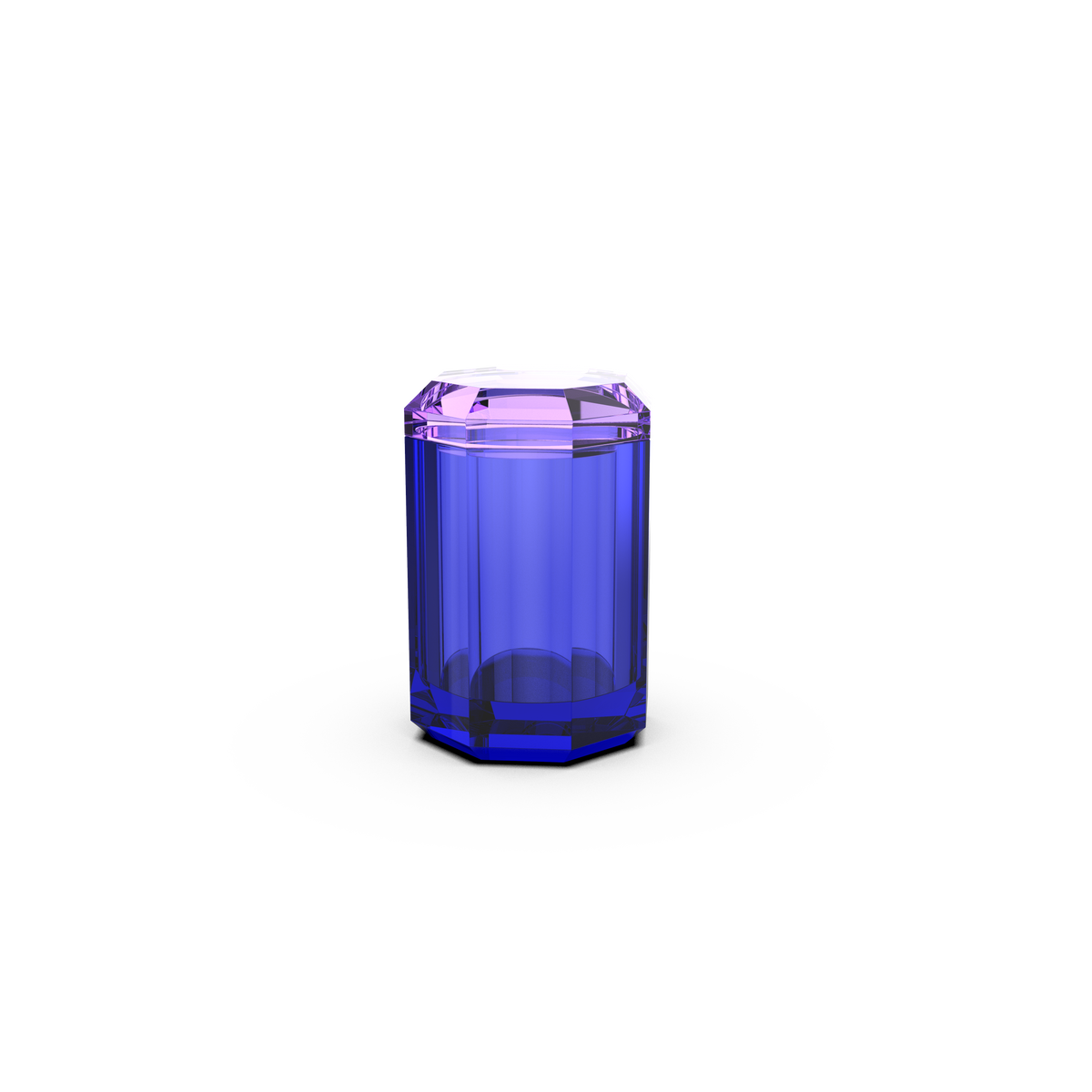 DW  KR BMD KRISTALL Multi-purpose box with Lid  Capri Blue / Violet