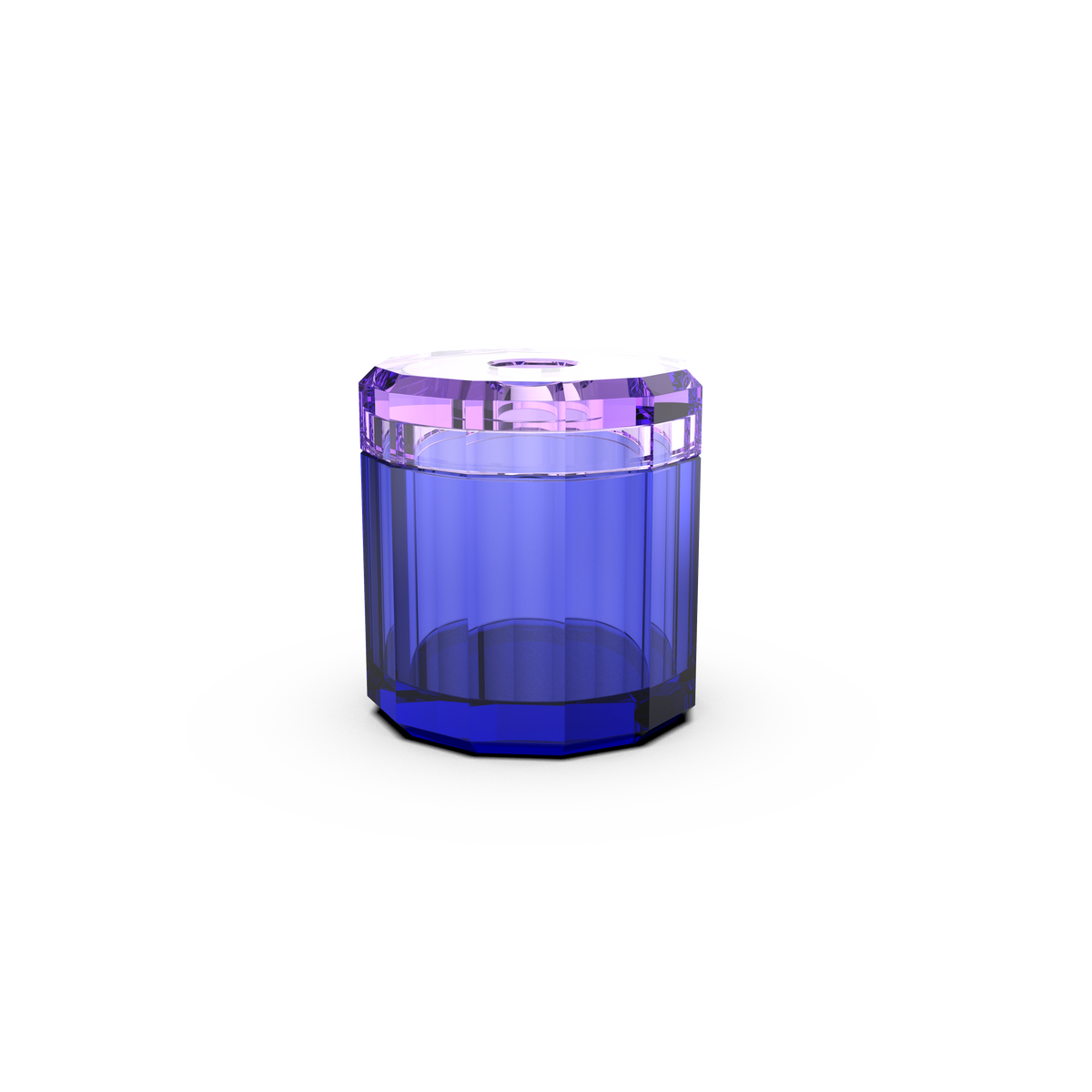 DW  KR KB KRISTALL Tissue box  Capri Blue / Violet