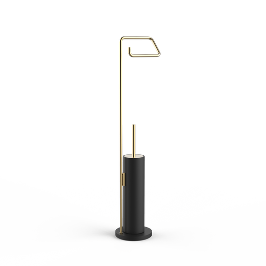 DW  STONE SBK Toilet brush set Black Matte / Gold Matte PVD