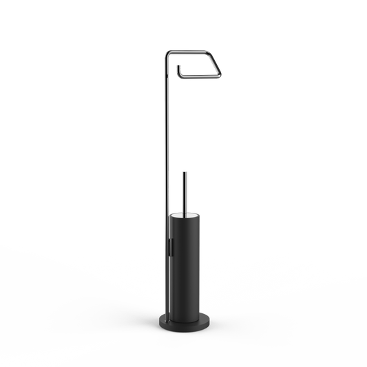 DW  STONE SBK Toilet brush set Black Matte / Black Chrome PVD