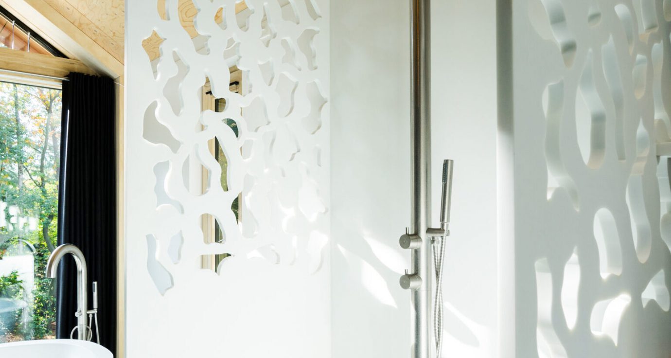JEE-O Original Shower 02 TH Freestanding with Hand Shower - Stainless Steel Brushed