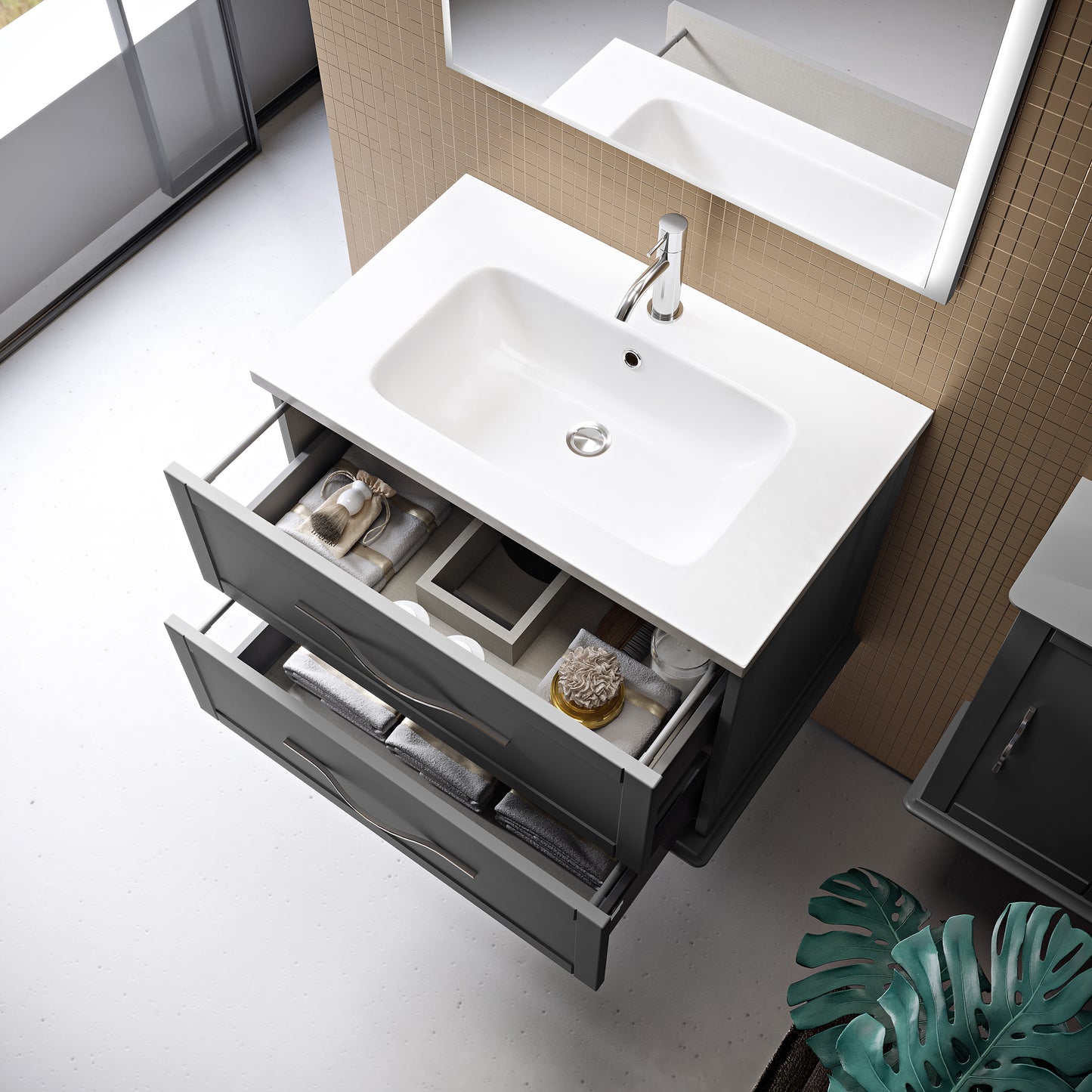 BH Sink Integrated in Resin Venus