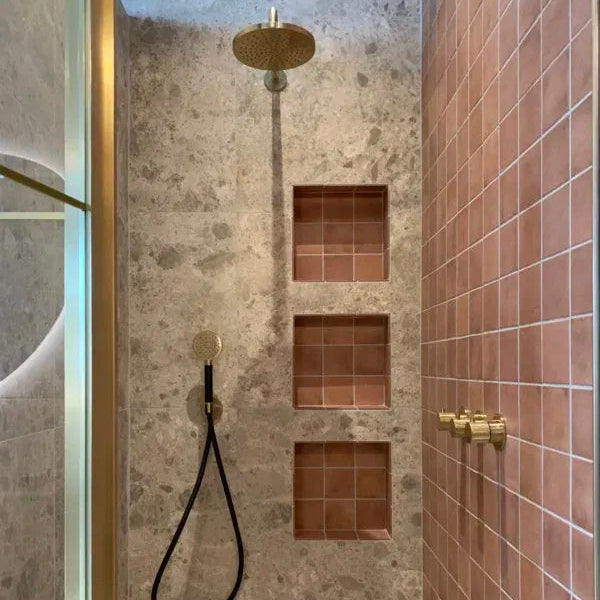 TMF Kasba Square Glazed Porcelain - Terra Matte