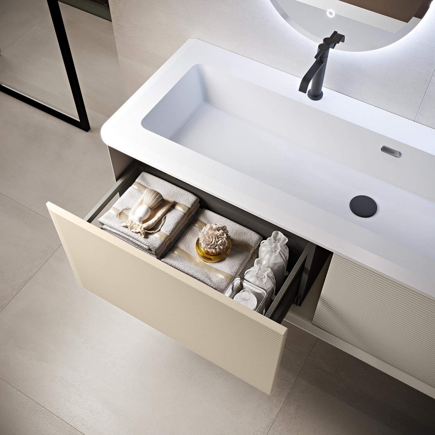 BH Idra Base Cabinet 57" 2 Drawers