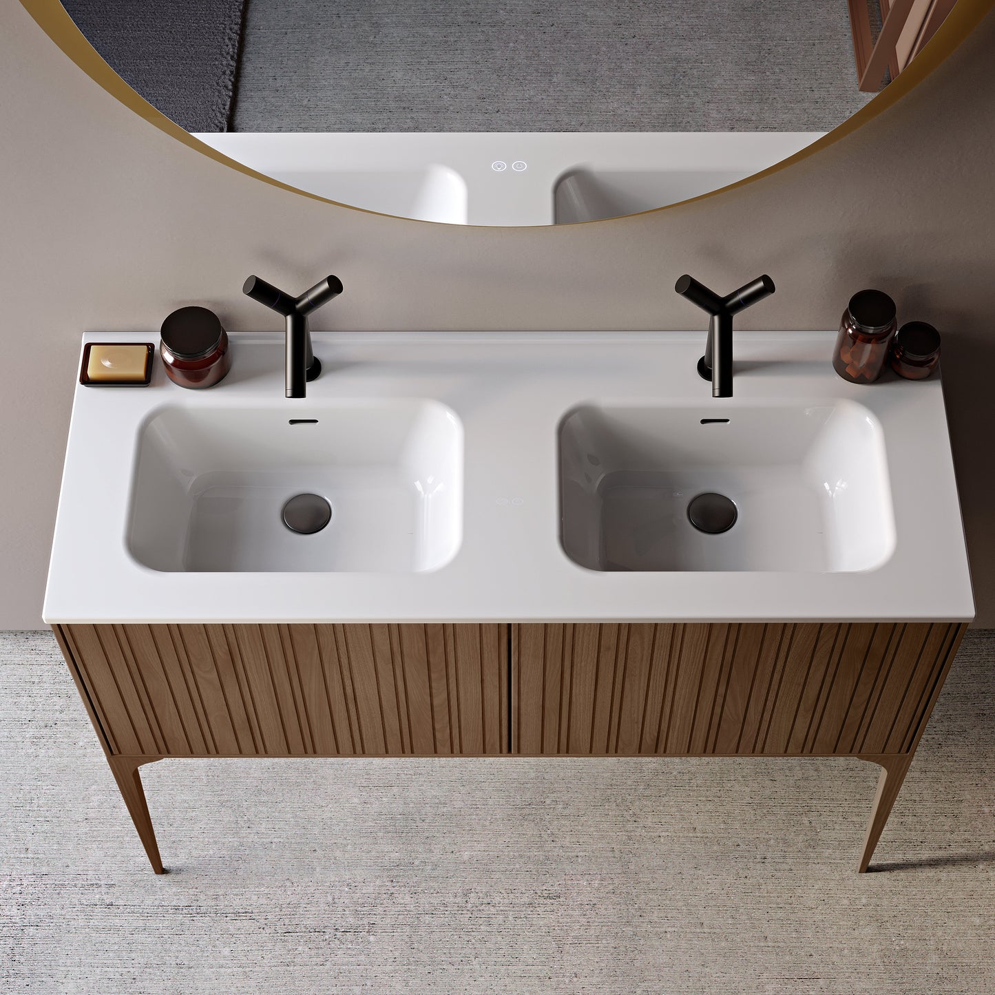 BH Portofino Legs (set of 2) 18" - Pair with Integrated Countertop