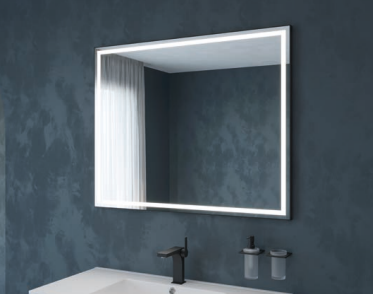 SONIA - MIRROR ALULIGHT 32" X 24" BLACK