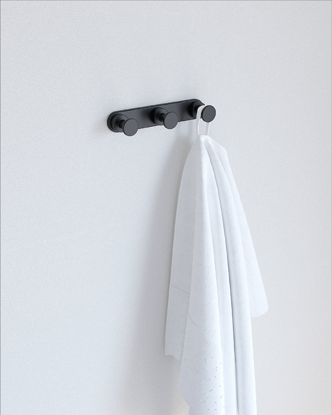 SONIA -TECNO-PROJECT TRIPLE ROBE HOOK BLACK