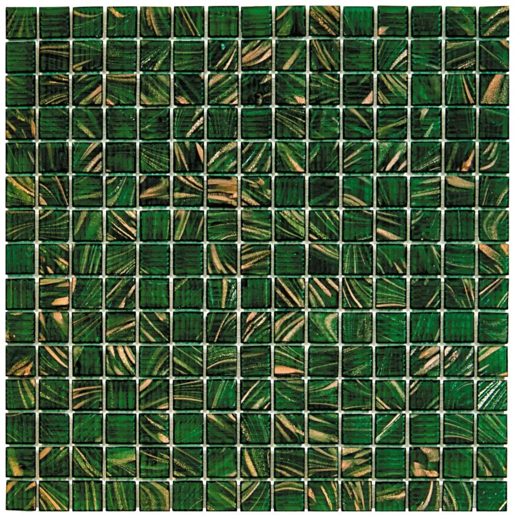 TMF Amsterdam Quartz Glass Gold Vein - Medium Green