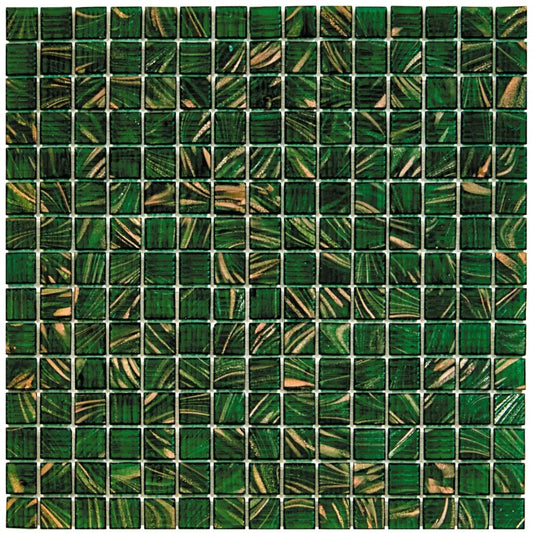 TMF Amsterdam Quartz Glass Gold Vein - Medium Green