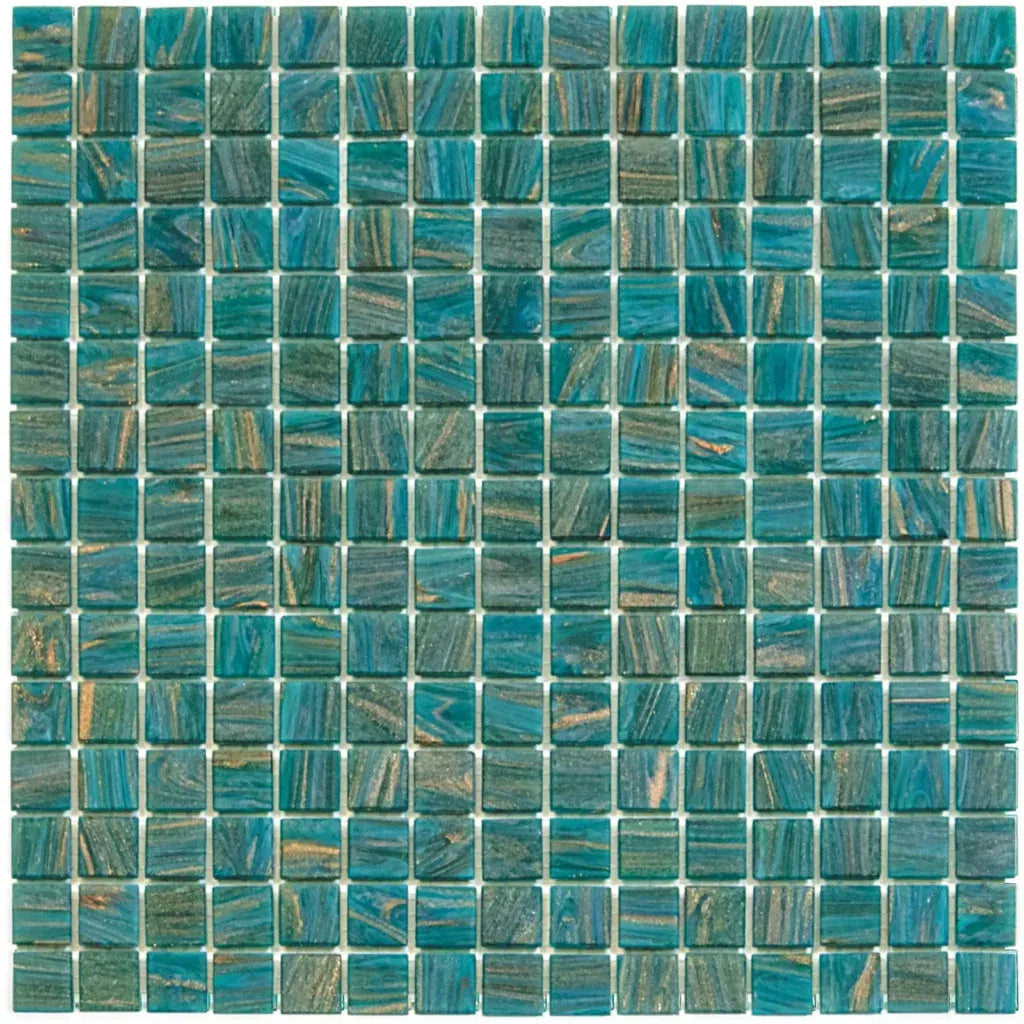 TMF Amsterdam Quartz Glass Gold Vein - Turquoise