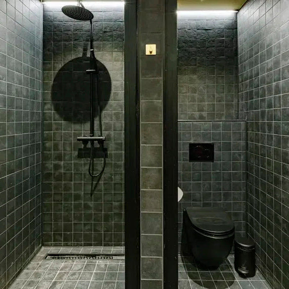 TMF Kasba Square Glazed Porcelain - Black Matte