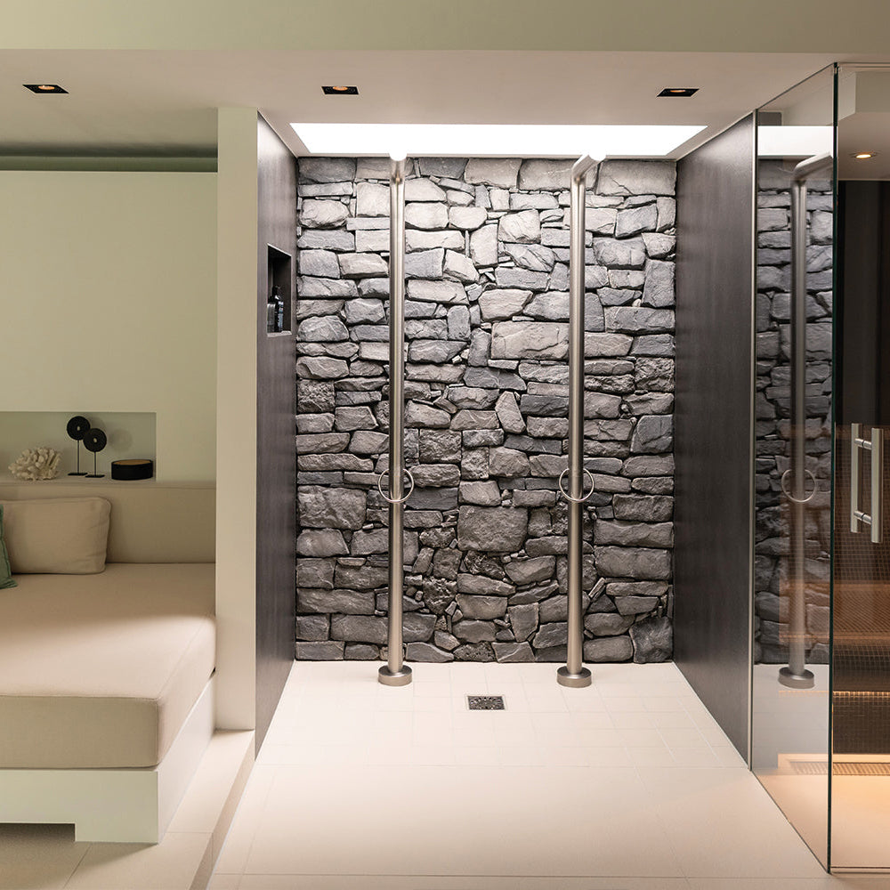 JEE-O Pure Shower 01 Freestanding - Stainless Steel Brushed