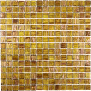 TMF Amsterdam Quartz Glass Gold Vein 20x20 - Champagne