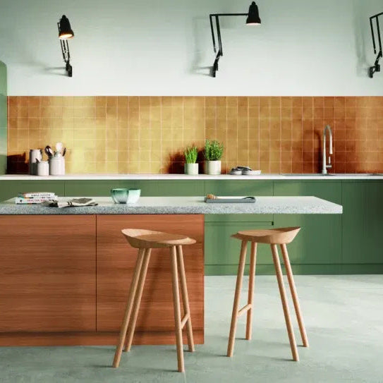 TMF Kasba Square Glazed Porcelain - Terra Gloss